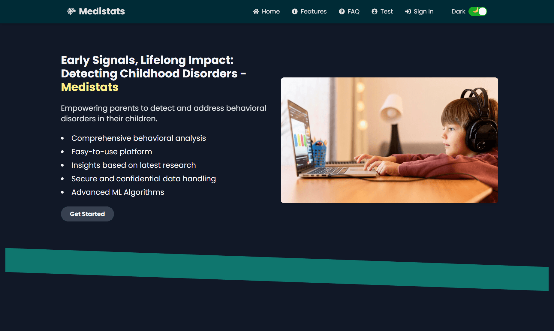 MediStats product screen